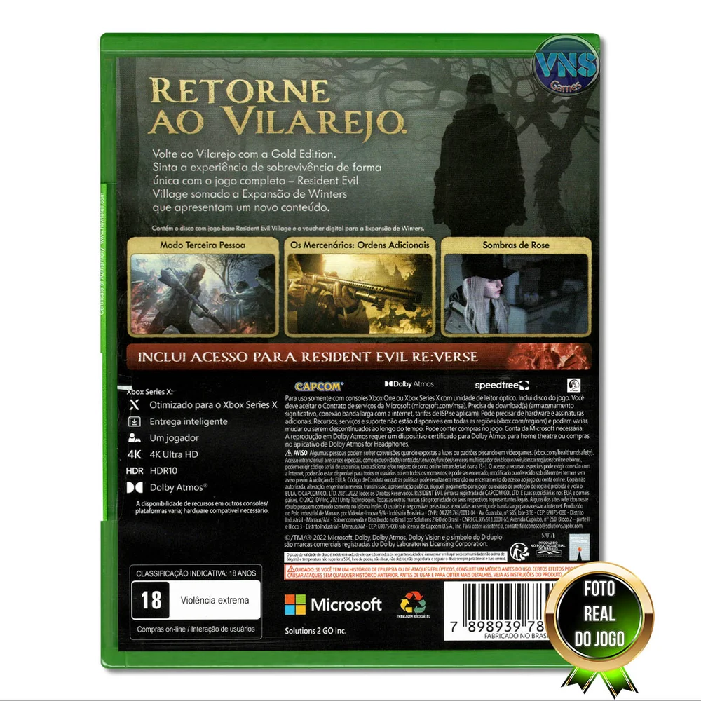 Imagem 2 de 5 do produto Jogo Resident Evil Village: Gold Edition - Xbox Series X E Xbox One