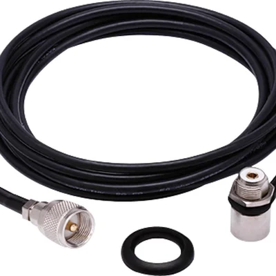 Cabo Kit Medio Rg-58 Para Px 5,5m M802k Preto Aquario