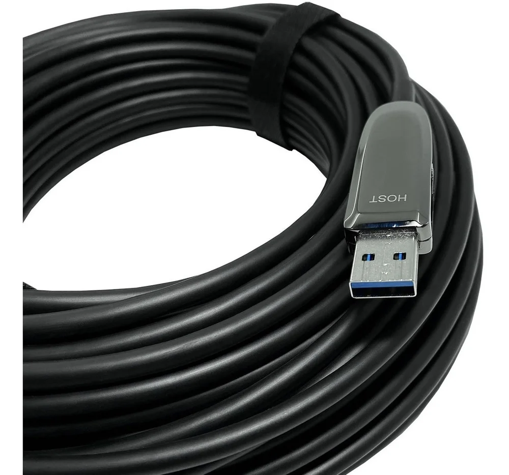 Imagem 5 de 5 do produto Extensor Usb 3.0 Ativo, Macho X Fêmea, Fibra Óptica ( 50 Metros )
