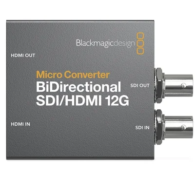 Micro Conversor Blackmagic Bidirecional, Sdi/HDmi, 12g, Com Fonte