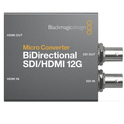Micro Conversor Blackmagic Bidirecional, Sdi/HDmi, 12g, Com Fonte