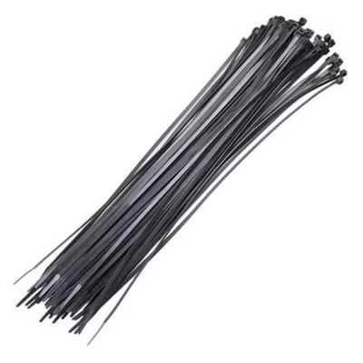 Abraçadeira De Nylon 3 X 150Mm, Pacote Com 100 Unidades, Preto