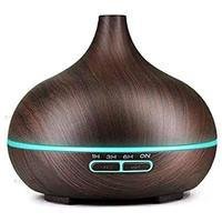 Umidificador De Ar Luatek, Ultrassônico E Difusor De Aromas, Madeira Escura