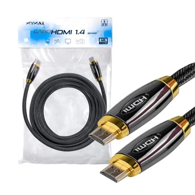 Cabo De Video HDMI Mymax 1.4v 5 Metros 32awg Od 7.3