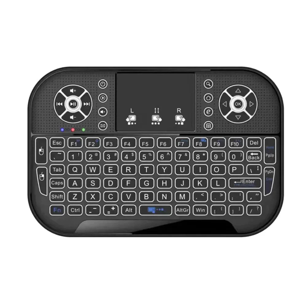 Imagem 3 de 4 do produto Mini Teclado Fy Bluetooth, 2.4g Modo Duplo, Handheld Fingerboard, Backlit Mouse Touchpad