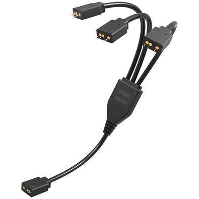 Cabo Divisor Akasa, 1 Conector Para 3 Conectores RGB 5v Endereçável, 50cm, Ak-cbld07-50bk