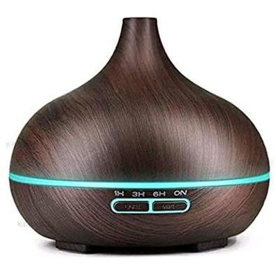 Umidificador De Ar Luatek Ultrassónico, Aromatizador, Com Controle Remoto, Madeira Escura