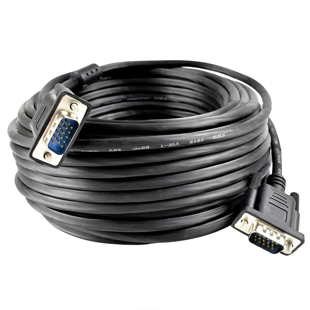 Imagem 4 de 5 do produto Cabo VGA Evus C-043 Hd15 Macho X Hd15 Macho Com Filtro 15,0m