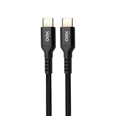 Cabo Oex Type C Para Type C 30W, 1 Metro, Preto-  Ce208