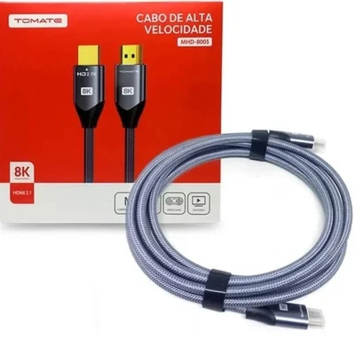 Cabo HDMI 8K 60hz, 4K 120hz, 2.1v, Full Ultra HD, Dolby TrueHD Dts-HD, 1.5 Mts