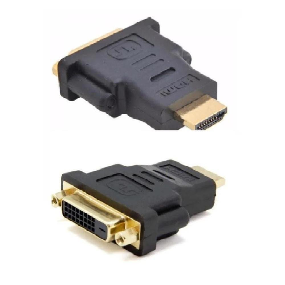 Imagem 2 de 2 do produto Adaptador DVI-D Dual Link Femea X HDMI Macho, Dex, Revestimento PVC