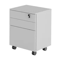 Gaveteiro Para Escritorio Tecno Mobili Me4148 03 Gavetas Branco