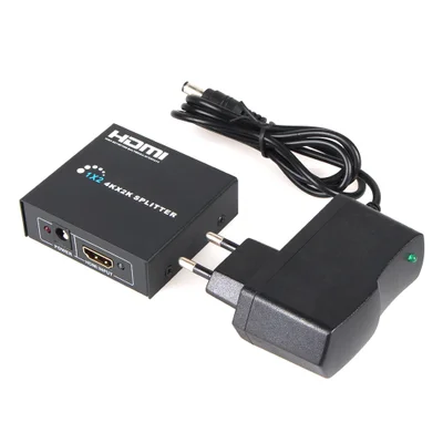 Splitter HDMI 1x2 Distribuidor de Sinal Ultra HD 4K - 1 Entrada para 2 Saídas com Blindagem de Metal