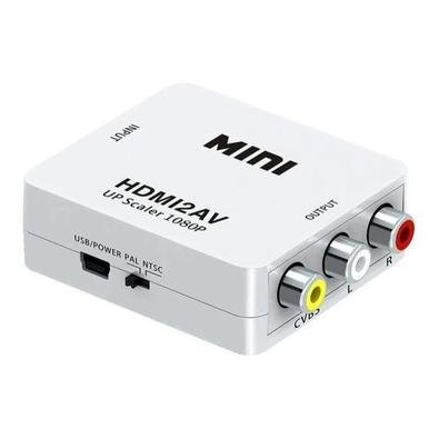 Mini Adaptador Lotus Hdmi2av Conversor De HDMI P/ Video Composto