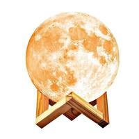 Luminária Lua Cheia 3d Tamanho 15 Cm