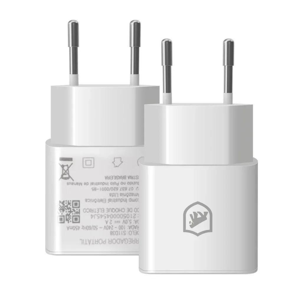 Imagem 2 de 5 do produto Kit Carregador 10w + Cabo Micro Usb V8 - Nano Mob - Gshield