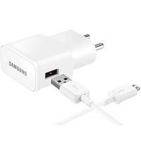 Carregador Fast Charge Samsung V8 Galaxy S1 S2 S3 S4 S5 S6 S7, Branco