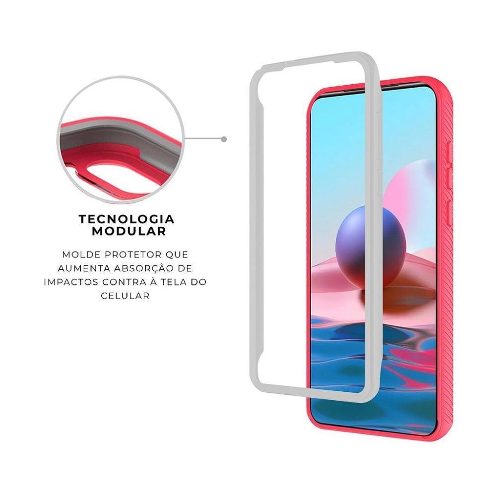 Imagem 5 de 5 do produto Capa Gshield Para Xiaomi Redmi Note 10, Stronger Rosa