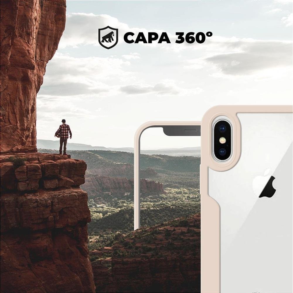 Imagem 4 de 5 do produto Capa 360 Para Iphone X / Xs, Rosa, Gshield