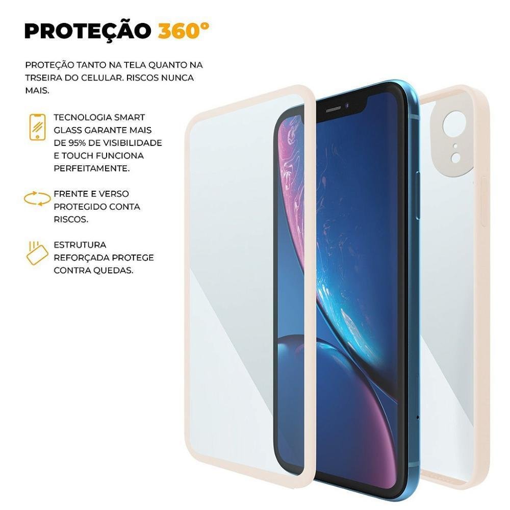Imagem 5 de 5 do produto Capa 360 Para Iphone X / Xs, Rosa, Gshield