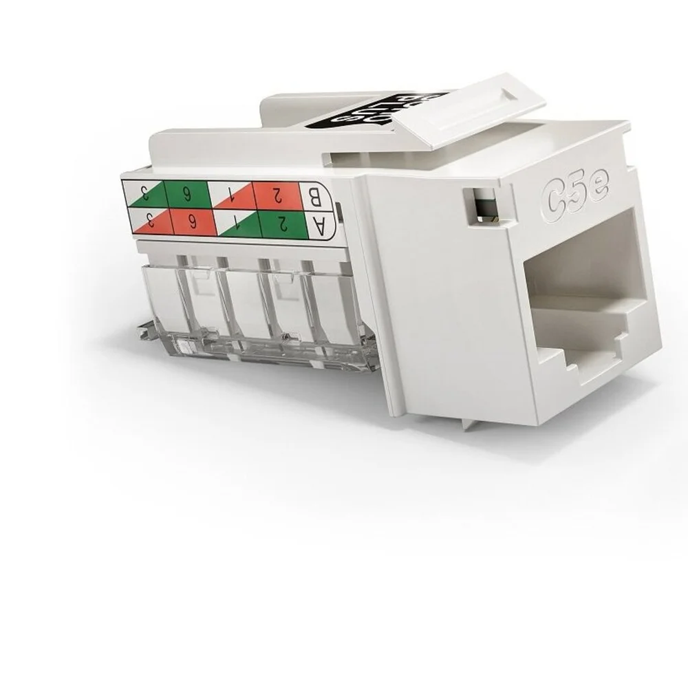Imagem 3 de 5 do produto Conector Sohoplus Fêmea Cat5e T568a/b Rohs - Branco