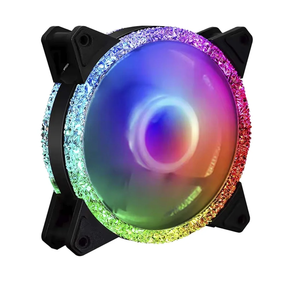 Cooler 120mm Gamer Led RGB 20 Leds Conecta Fonte Dex Dx-12m 5