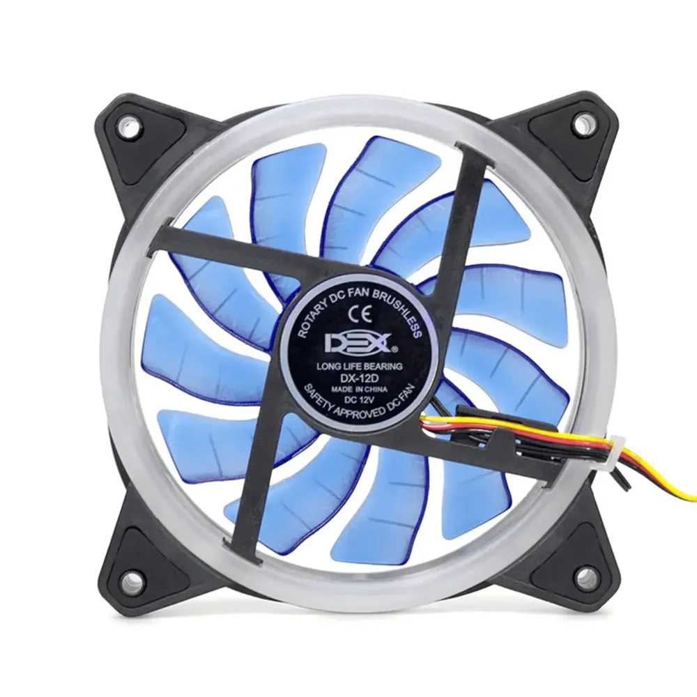 Cooler Dex Dx-12d, 120Mm, LED Azul 30-led, Dupla Face 5