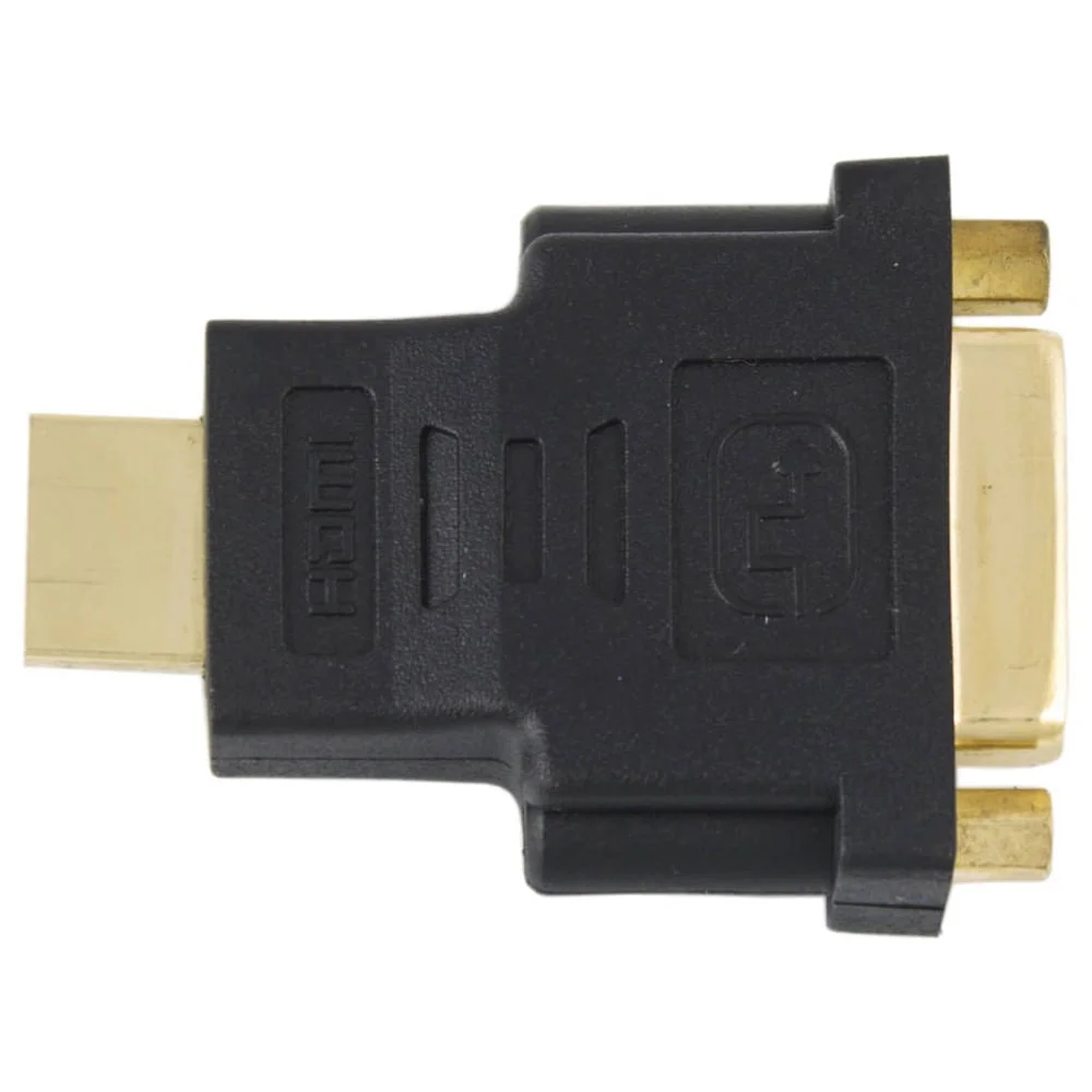 Imagem 3 de 4 do produto Adaptador Conector HDMI, Macho X Dvi-d Fêmea 24+5 - Dourado