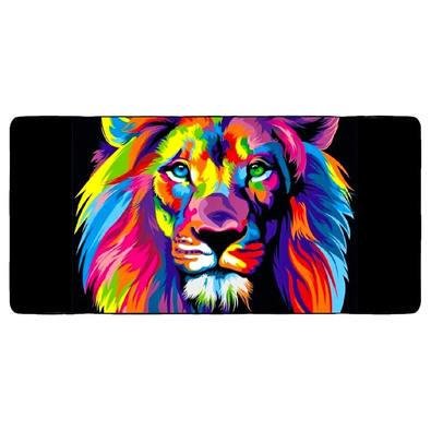 Mouse Pad Gamer Exbom 700x350x3mm Extra Grande Antiderrapante E Bordas Costuradas Exbom Mp7035 Leão Colors