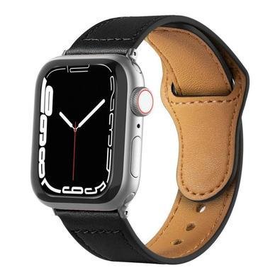 Multiira Gshield De Couro, Para Apple Watch 42/44/45mm, Preta