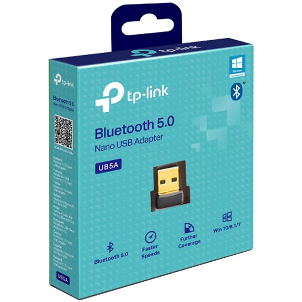 Imagem 5 de 5 do produto Adaptador Tp-link Ub5a - Bluetooth 5.0 / Nano Usb - Preto