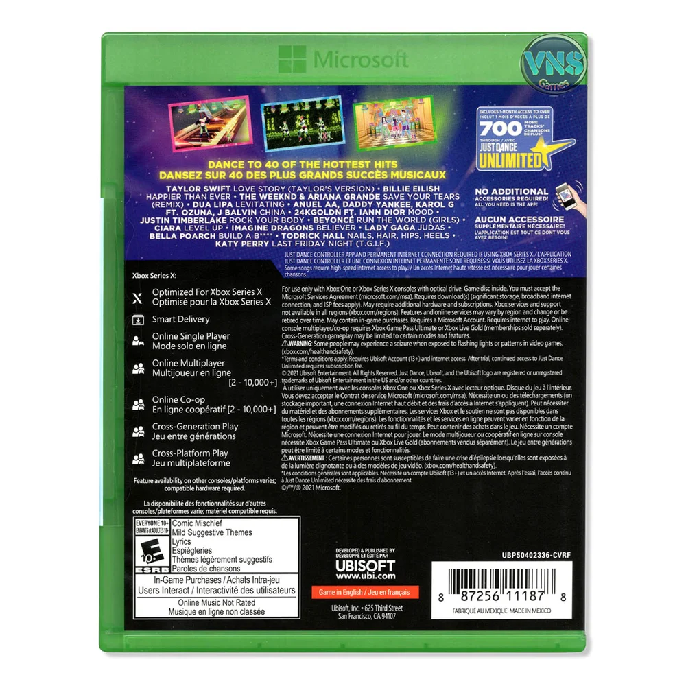 Imagem 3 de 5 do produto Just Dance 2022, Xbox Series X, Xbox One - 887256111878