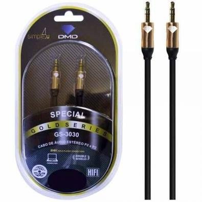 Cabo De Audio Estereo P2/p2 - 3,0metros Diamond Gs-3030/3,0m