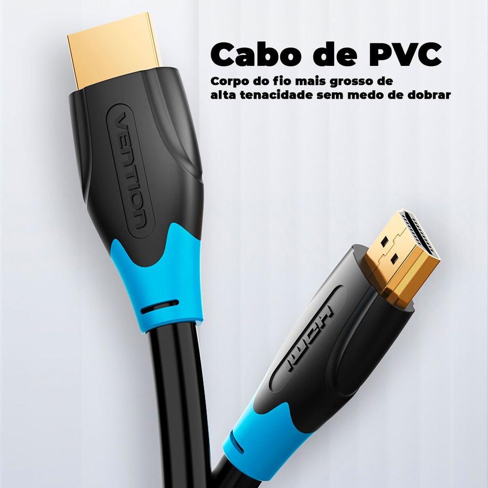 Imagem 5 de 5 do produto Cabo HDMI 2.0 Vention Premium, 1.5 Metro, Preto - aacbg