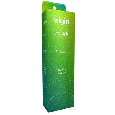 Tubo Elgin, Com 24 Pilhas Alcalinas Aa