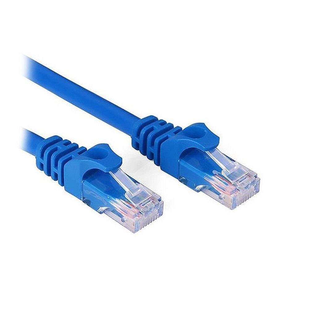 Imagem 1 de 3 do produto Cabo De Rede Patch Cord, Cat 5e, 50mt, Azul - Exbom - Cbx-n5c500