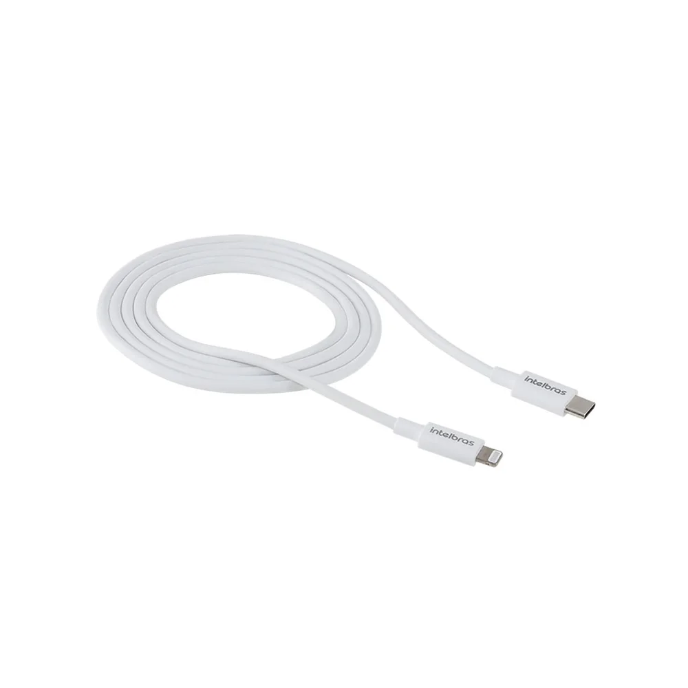Imagem 5 de 5 do produto Cabo Intelbras USB-C Para Lightining 1.2M, PVC, Branco - Eucl 12pb