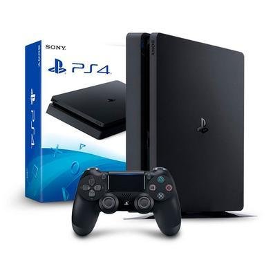 Console Sony PS4 Slim - Edição Jogo God of War Ragnarok, 1TB, Preto