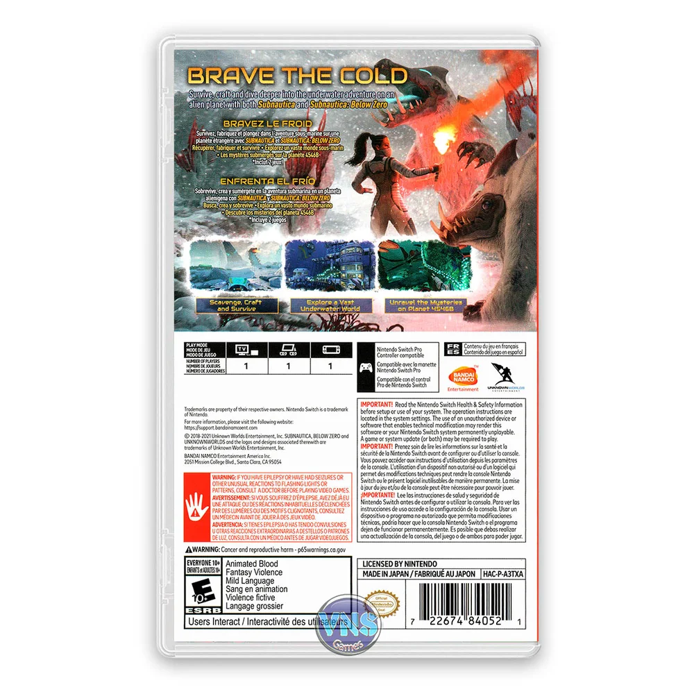 Subnautica Subnautica: Below Zero Switch KaBuM
