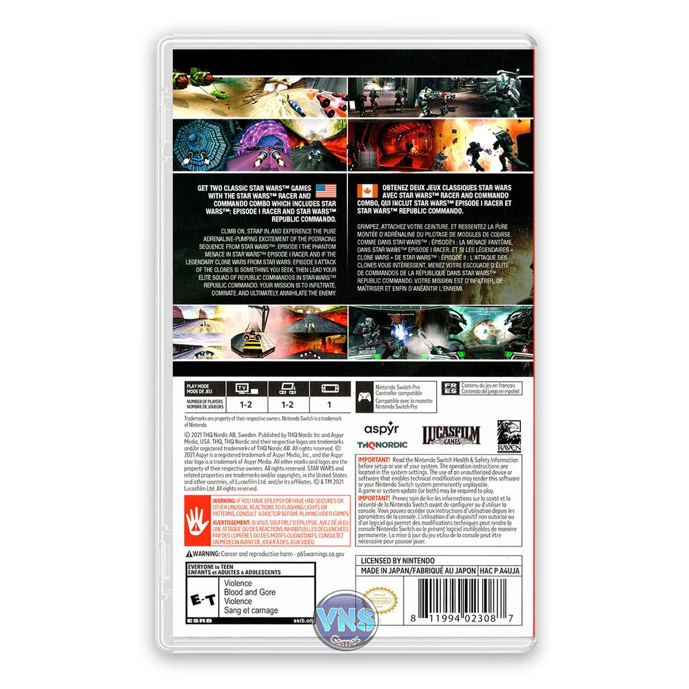 Imagem 2 de 5 do produto Jogo Star Wars Racer & Commando Pack (Racer & Republic Commando) - Nintendo Switch