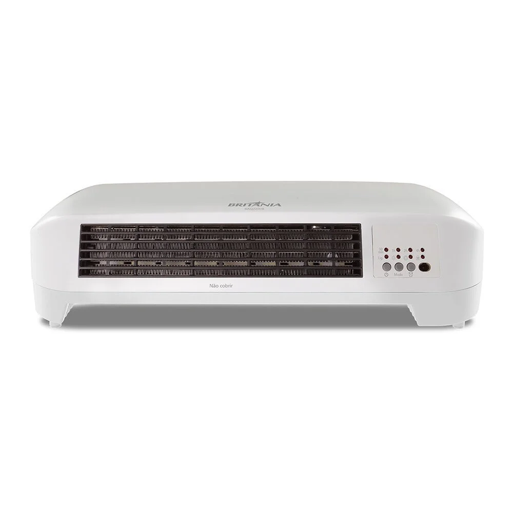 Imagem 4 de 5 do produto Aquecedor De Parede Britânia 2 Em 1, 3 Níveis De Potência, Branco, 220v - Baq2200b