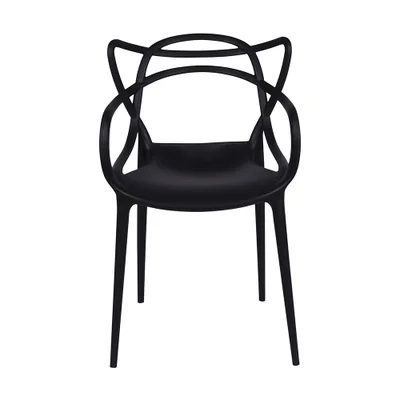 Cadeira Solna De Polipropileno Preta - Or Design