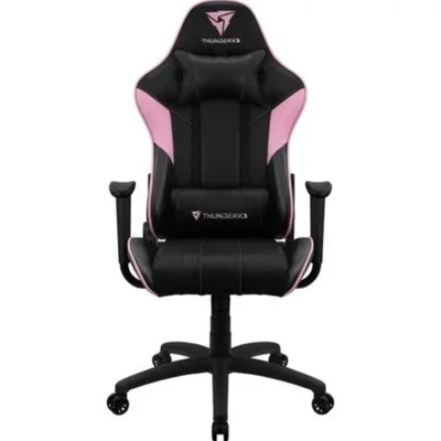 Cadeira Gamer Thunderx3 Ec3, até 125 kg, com almofadas, Ajustável, Air Tech, Rosa