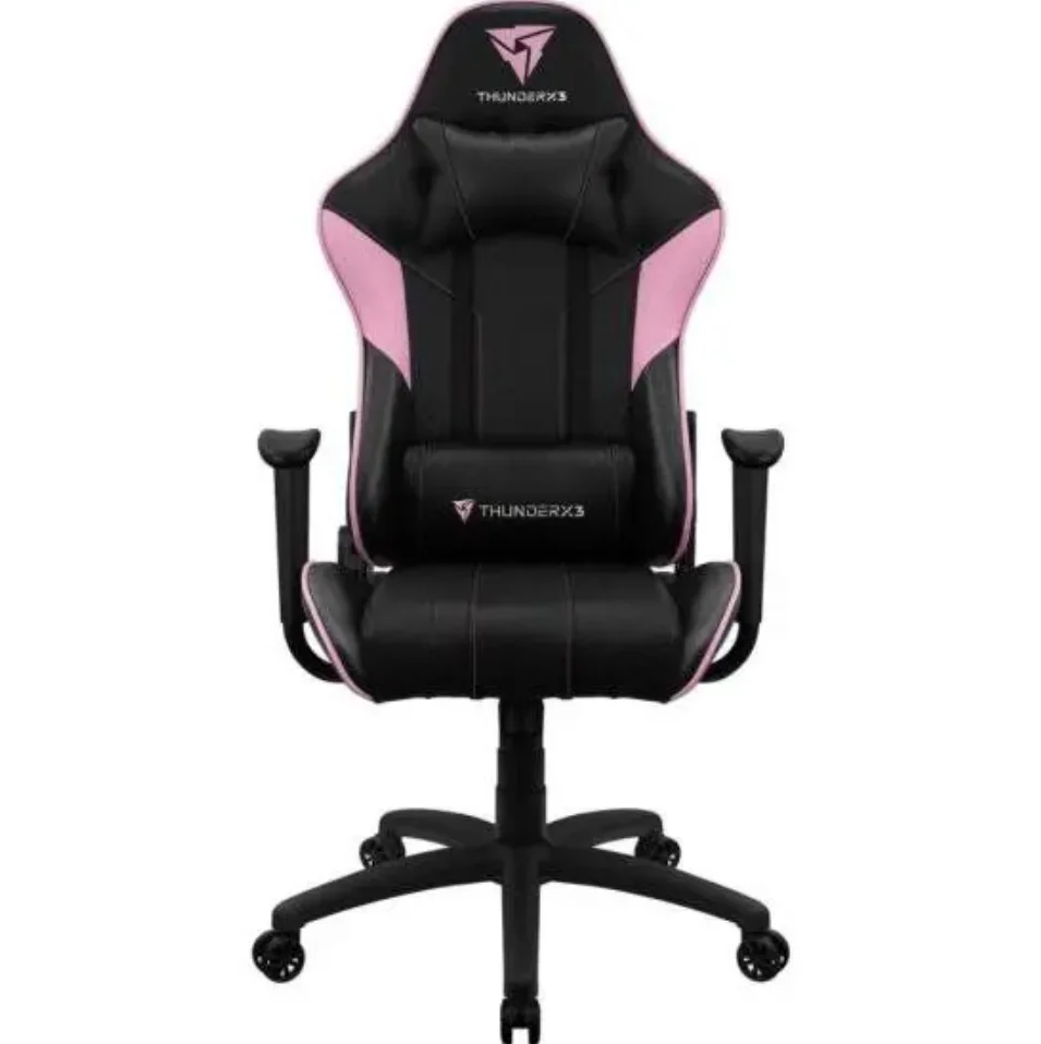 Cadeira Gamer Thunderx3 Ec3, até 125 kg, com almofadas, Ajustável, Air Tech, Rosa Cadeira Gamer Thunderx3 Ec3, até 125 kg, com almofadas, Ajustável, Air Tech, Rosa