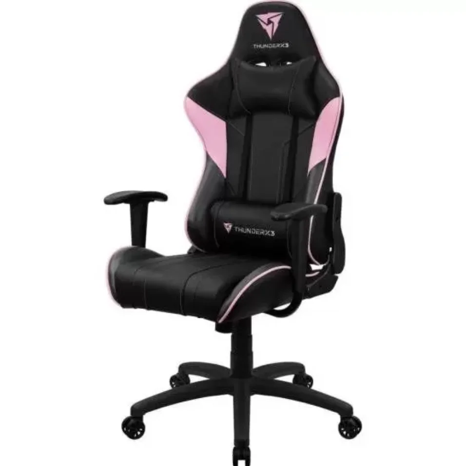 Cadeira Gamer Thunderx3 Ec3, até 125 kg, com almofadas, Ajustável, Air Tech, Rosa Cadeira Gamer Thunderx3 Ec3, até 125 kg, com almofadas, Ajustável, Air Tech, Rosa