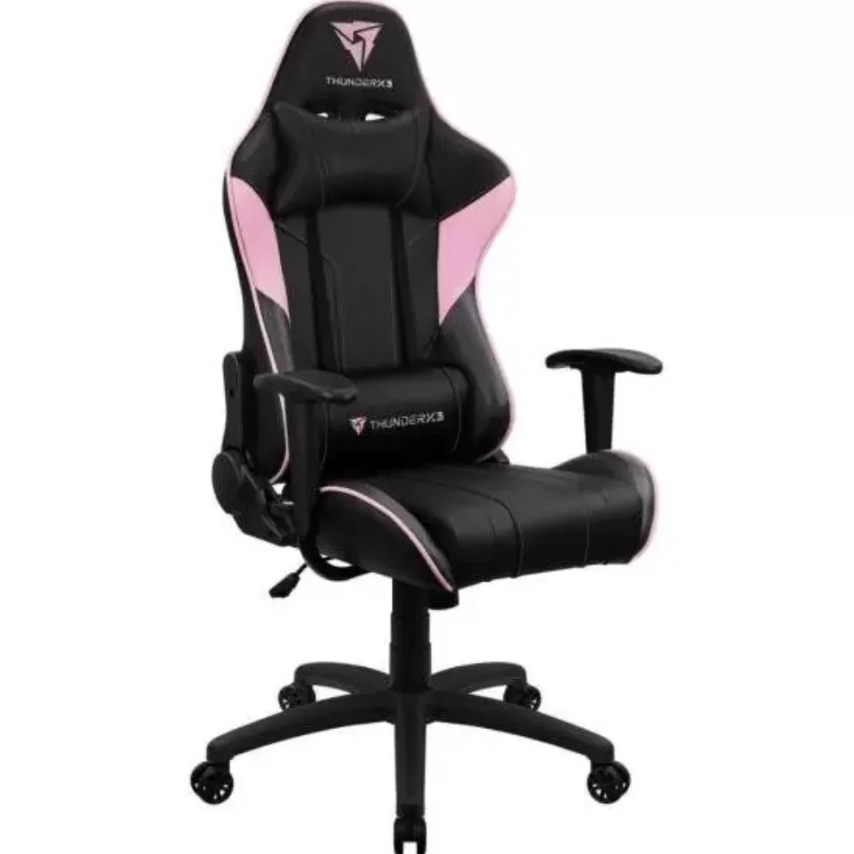 Cadeira Gamer Thunderx3 Ec3, até 125 kg, com almofadas, Ajustável, Air Tech, Rosa Cadeira Gamer Thunderx3 Ec3, até 125 kg, com almofadas, Ajustável, Air Tech, Rosa