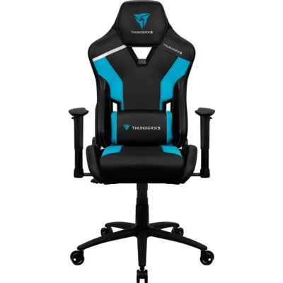 Cadeira Thunderx3 Tc3, até 125 kg, Rotação de 360 grau, Azure Blue