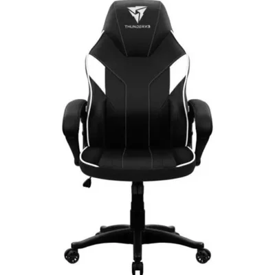 Cadeira Gamer Thunderx3 Ec1, Suporta Até 120kg, Cilindro De Gás, Almofadas, Preto E Branco - 78234