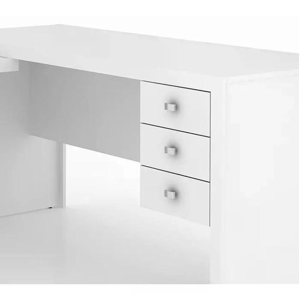 Imagem 2 de 5 do produto Escrivaninha Tecno Mobili Me4106,03 Gavetas Reversível, Branco