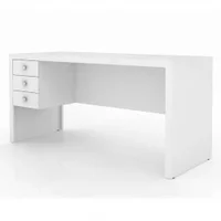 Escrivaninha Para Escritorio Tecno Mobili Me4113 Branco